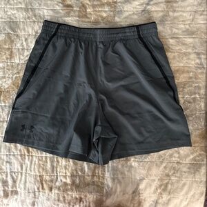 UA men’s shorts gray and black